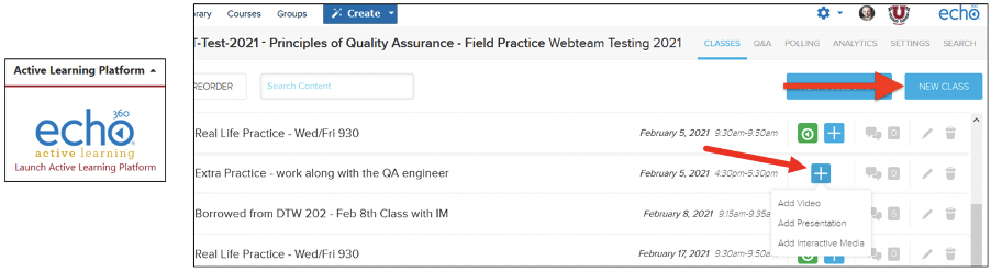 Common Encounters With Echo360 Teche